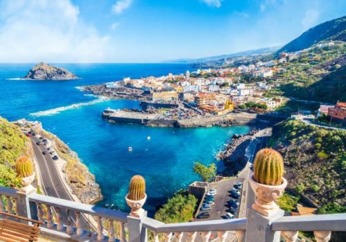 Landscape with Garachico town of Tenerife, Canary Islands, Spain